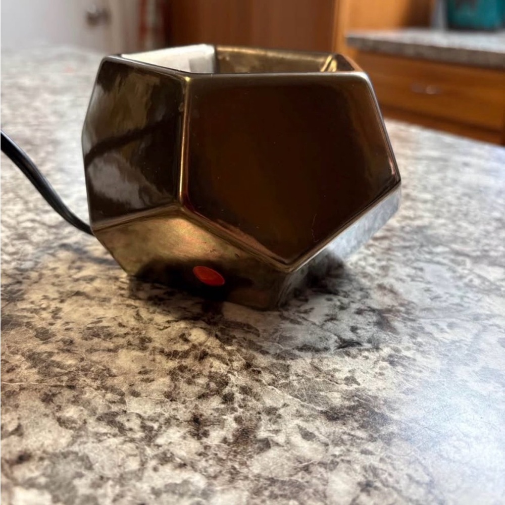 Geometric Scentsy Midnight Copper Element Warmer